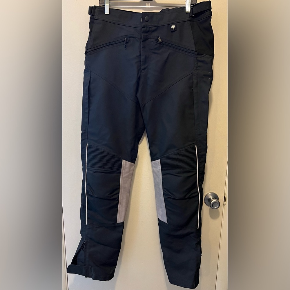 BMW Men's Black and Gray Riding Pants